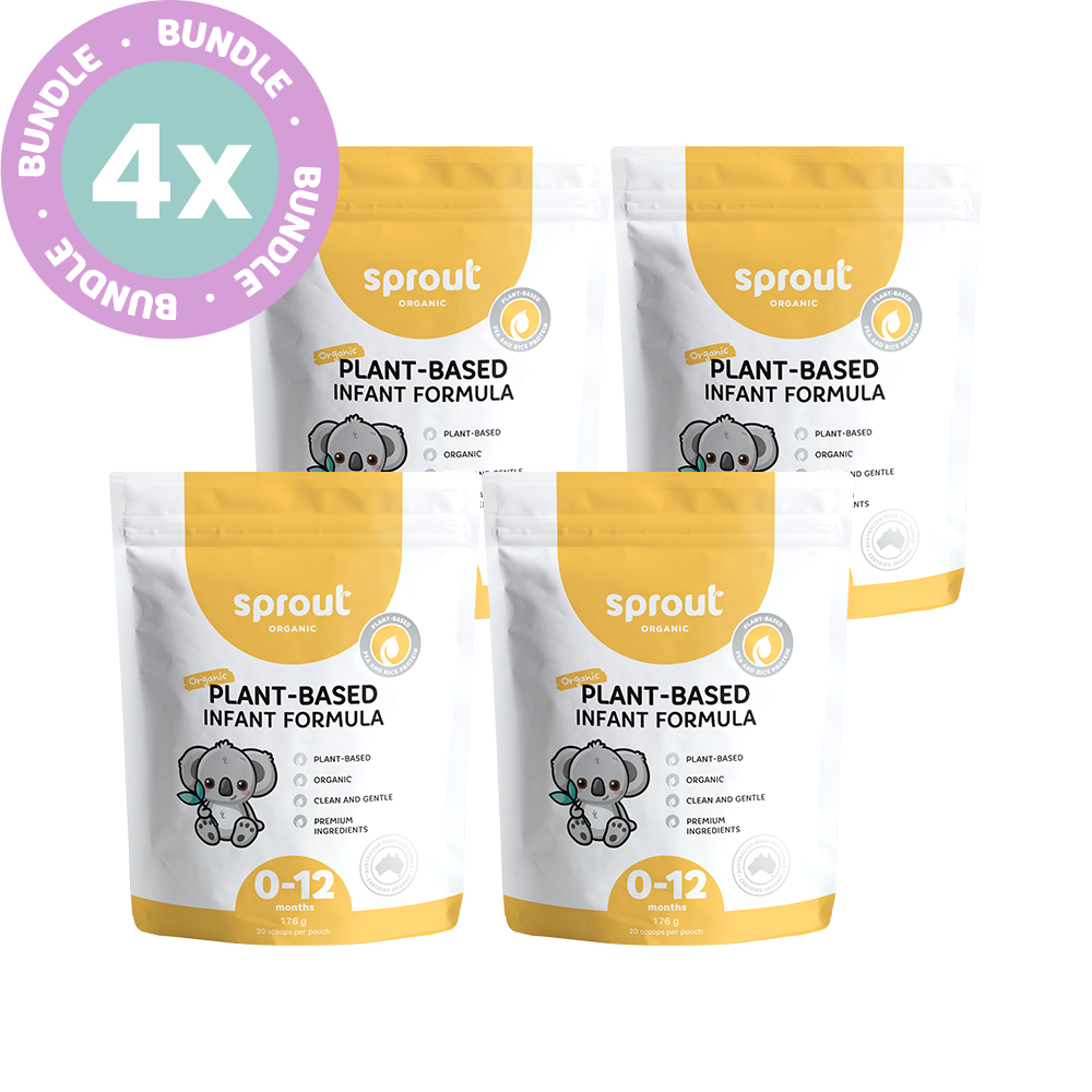 Sprout vegan Infant Formula mini pouch 4 pack