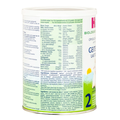 HIPP Dutch GOAT stage 2 nutritional facts