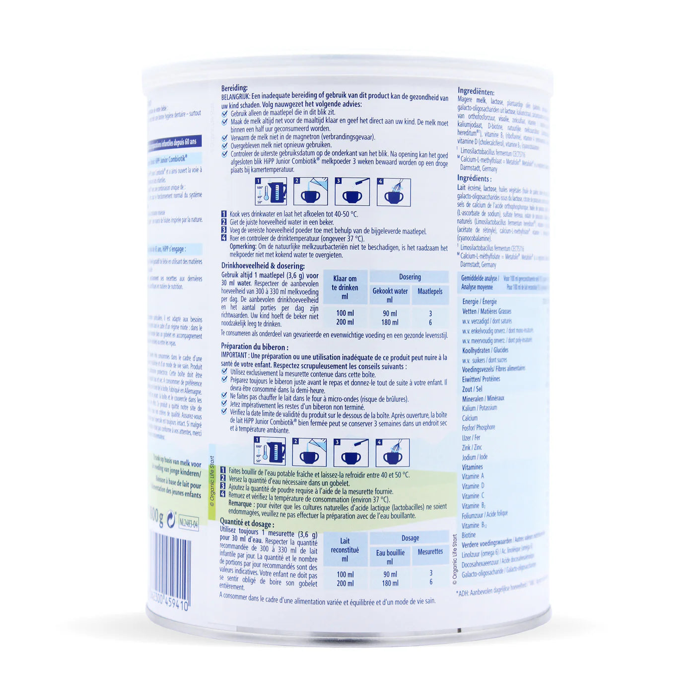 HiPP Junior Combiotik instructions