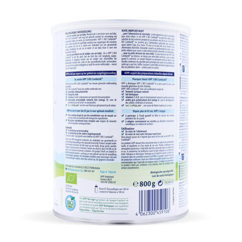 HiPP Dutch Stage 3 Toddler Formula