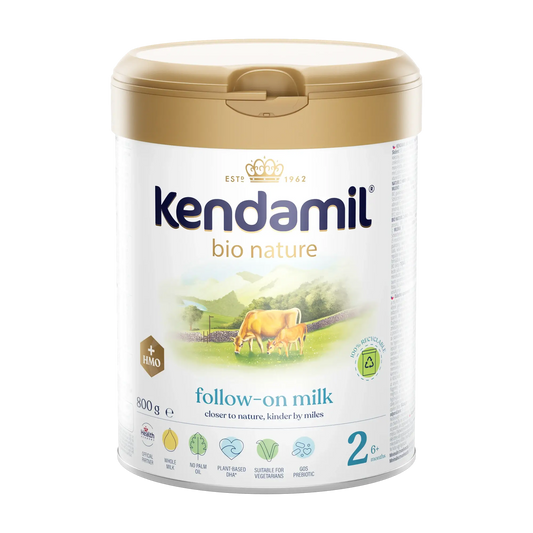 Kendamil bio nature stage 2 container on a white background