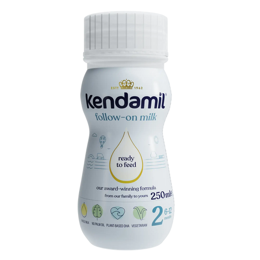 Kendamil follow-on milk bottle stage 2 on a white background