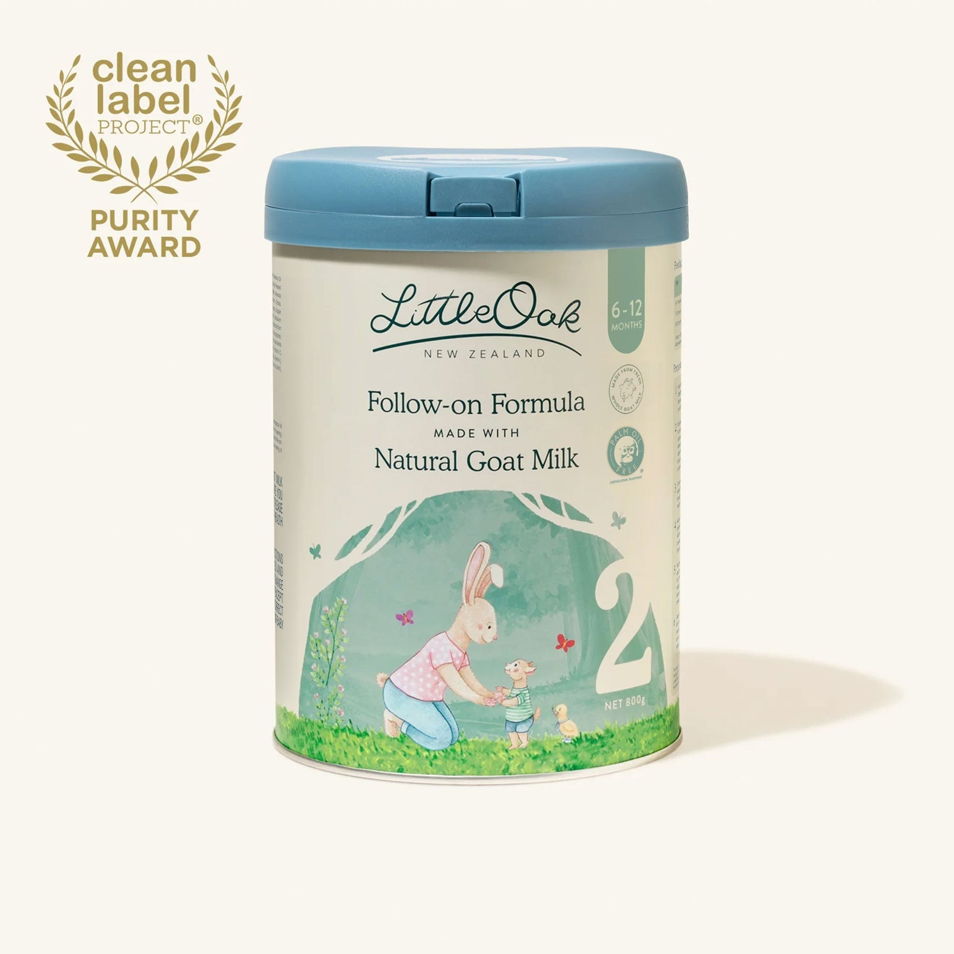 LitteOak Goat Milk Stage 2 (6-12 Months) Organic Infant Formula (800g/28oz) - Grow Organic Baby