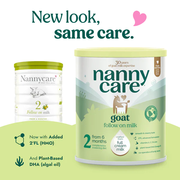 Nannycare Stage 2 (6-12 months) Follow On Goat Milk Formula – Grow