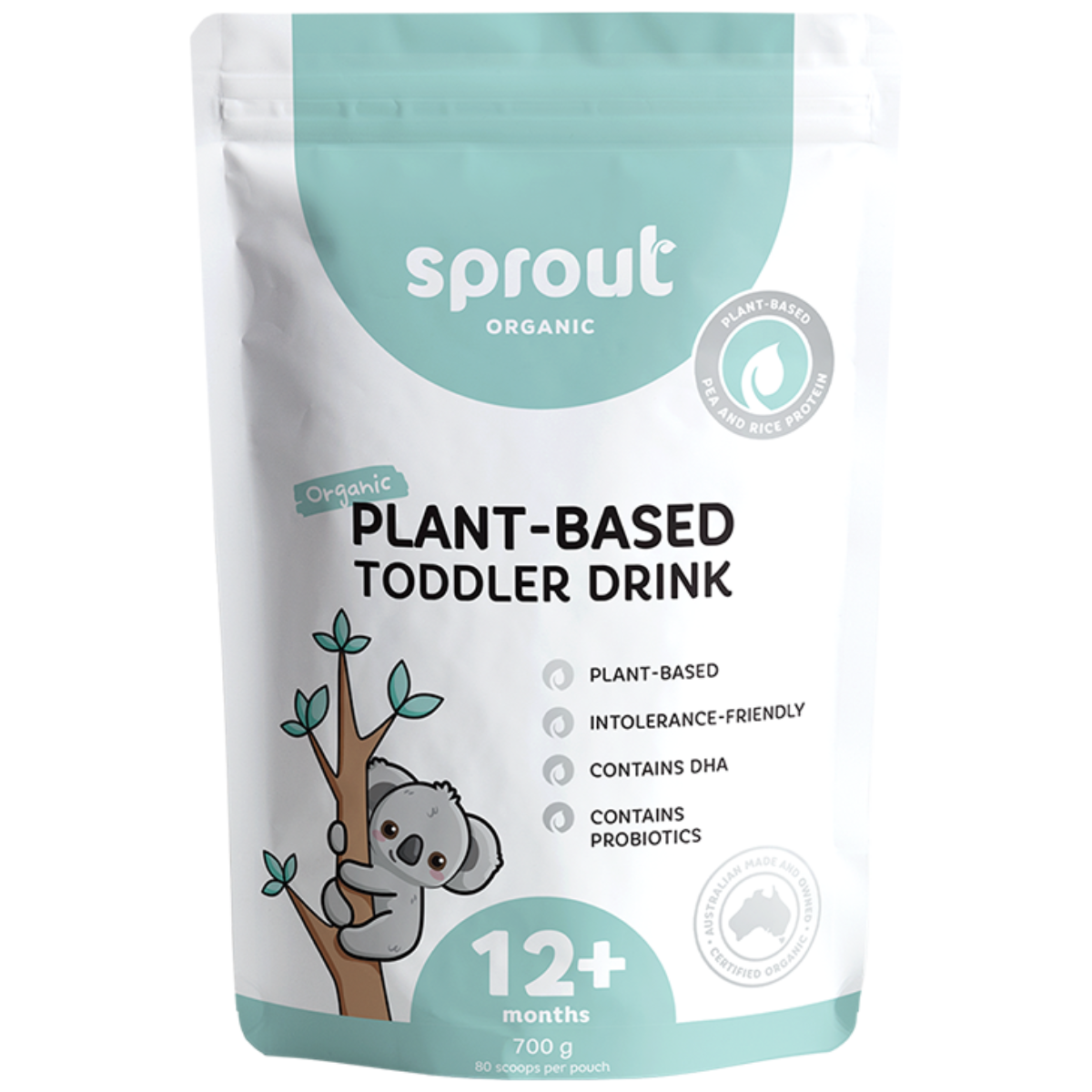 A container of Sprout Organic Plant-Based Toddler Drink