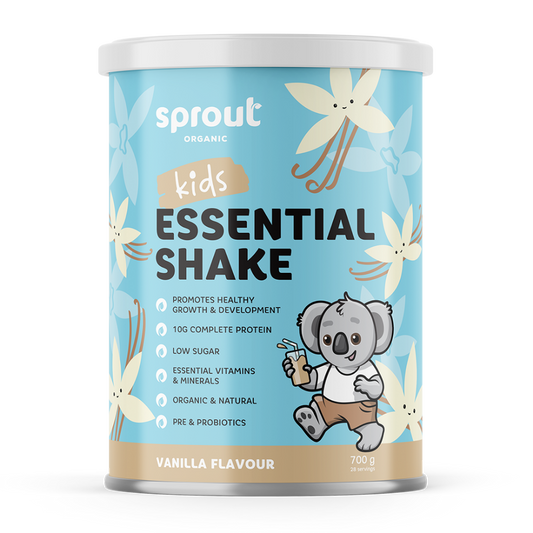 Sprout Organic Essential Shake with a vanilla flavor
