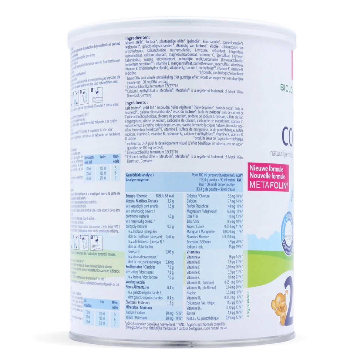HiPP Dutch Stage 2 (6-12 Months) Organic Combiotic Follow On Infant Milk Formula (800g/28oz) - Grow Organic Baby
