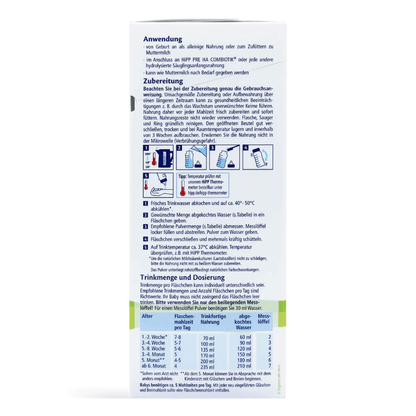 HiPP Hypoallergenic (HA) Stage 1 (0-6 Months) Combiotic Infant Milk Formula (600g/21 Oz) - Grow Organic Baby