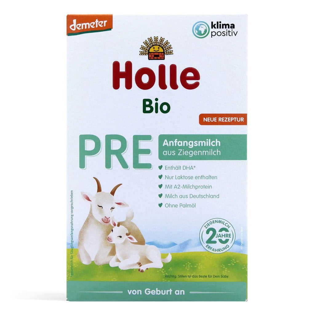Holle Goat PRE (0-6 months) Organic (Bio) Infant Milk Formula (400g/14oz) - Grow Organic Baby