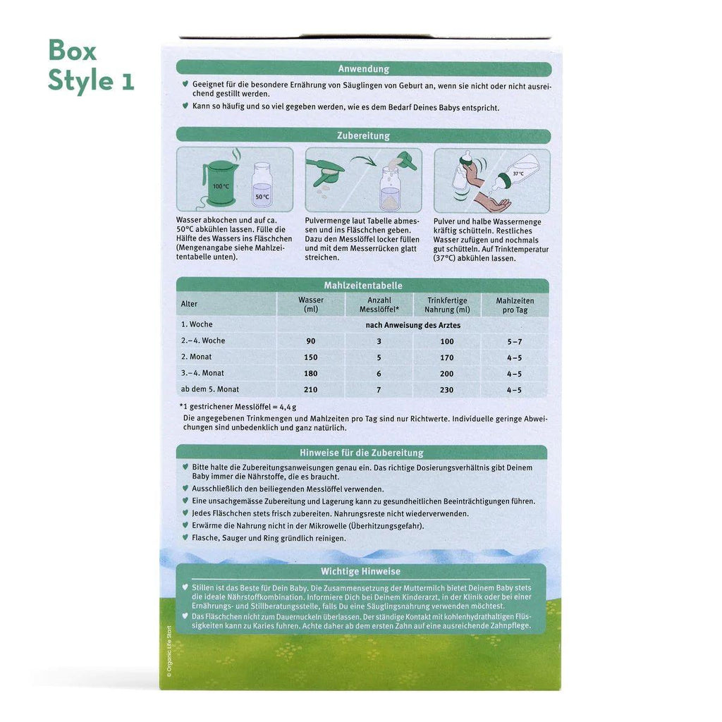 Holle Goat PRE (0-6 months) Organic (Bio) Infant Milk Formula (400g/14oz) - Grow Organic Baby