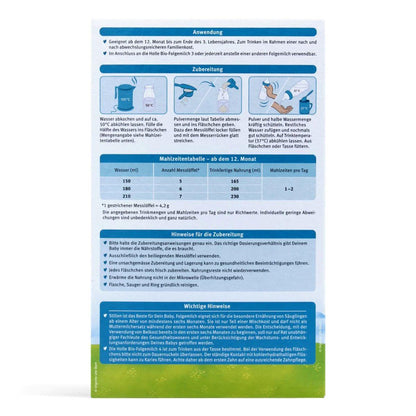 holle bio cow milk stage 4 organic baby formula back
