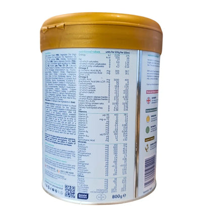Kendamil comfort milk container nutritional 