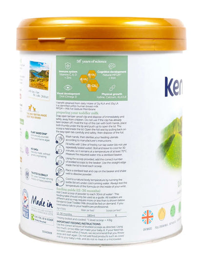 Kendamil goat toddler milk stage 3 container preparation