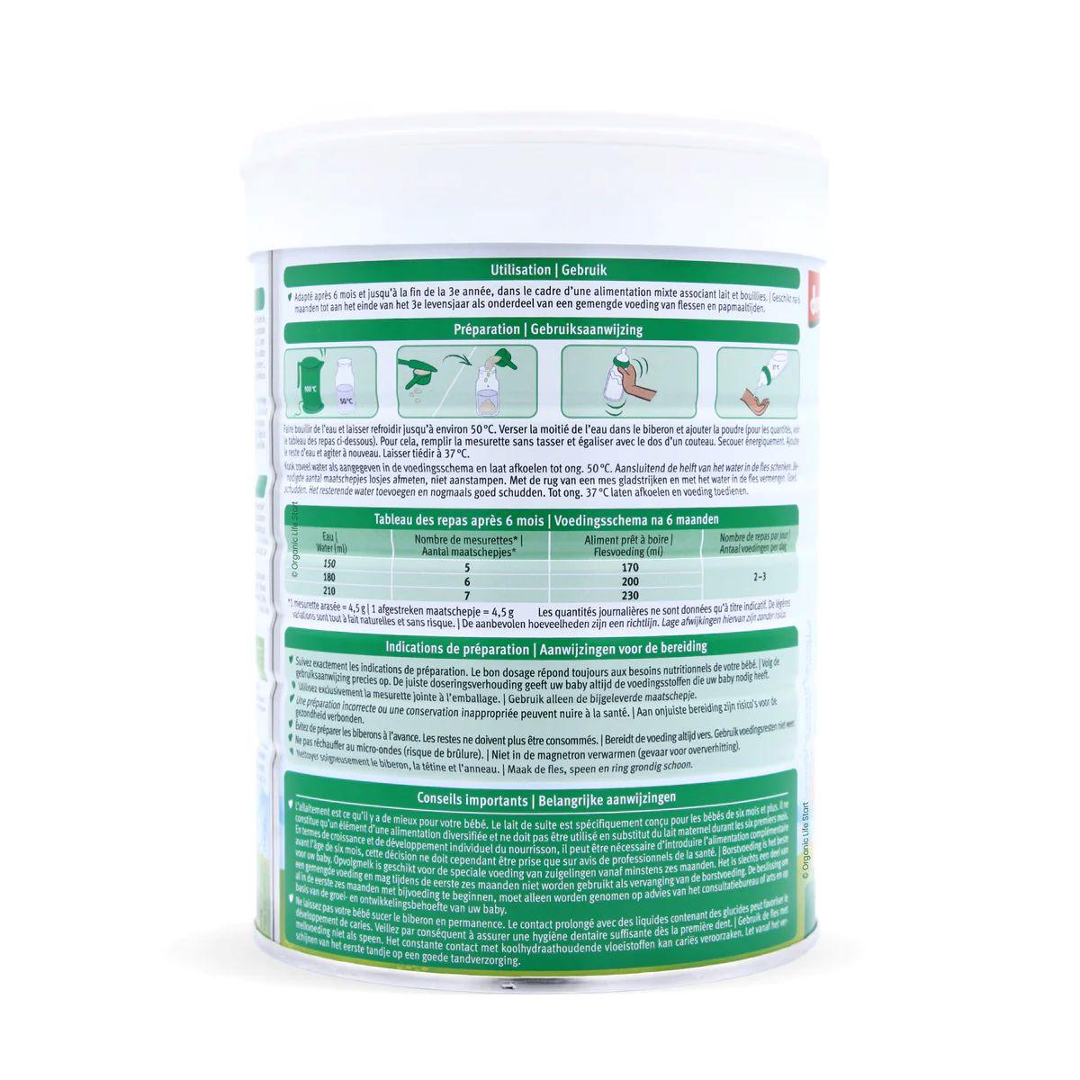 Large 28oz Holle Goat Stage 2 (6 Months+) Organic (Bio) Infant Milk Formula (800g) - Grow Organic Baby