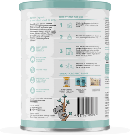 Sprout (12 months+) Organic Vegan Toddler Drink (700g/25oz) - Grow Organic Baby