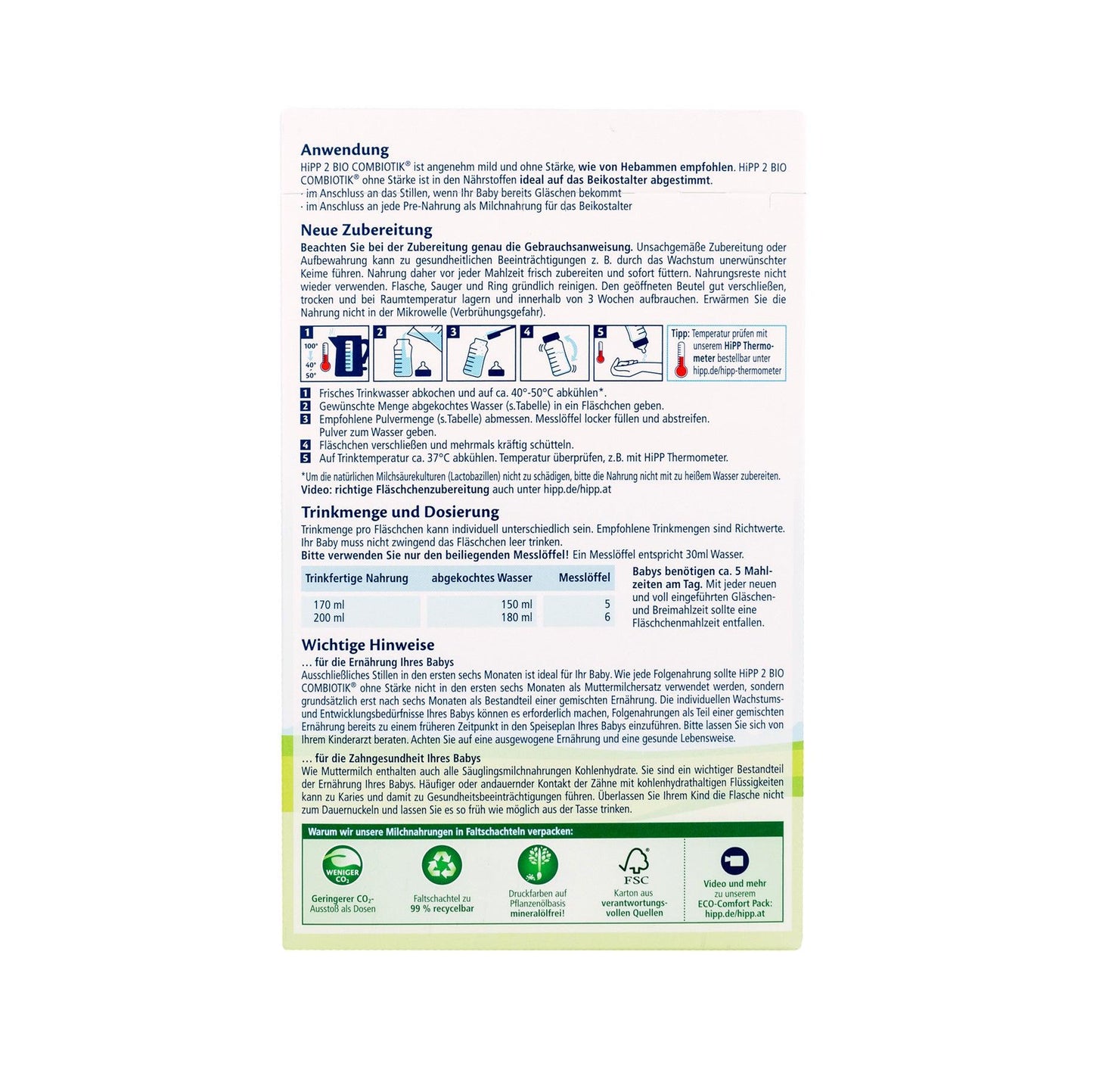 HiPP German Stage 1 (0-6 Months) Organic BIO Combiotik Formula (600g/21oz) - Grow Organic Baby