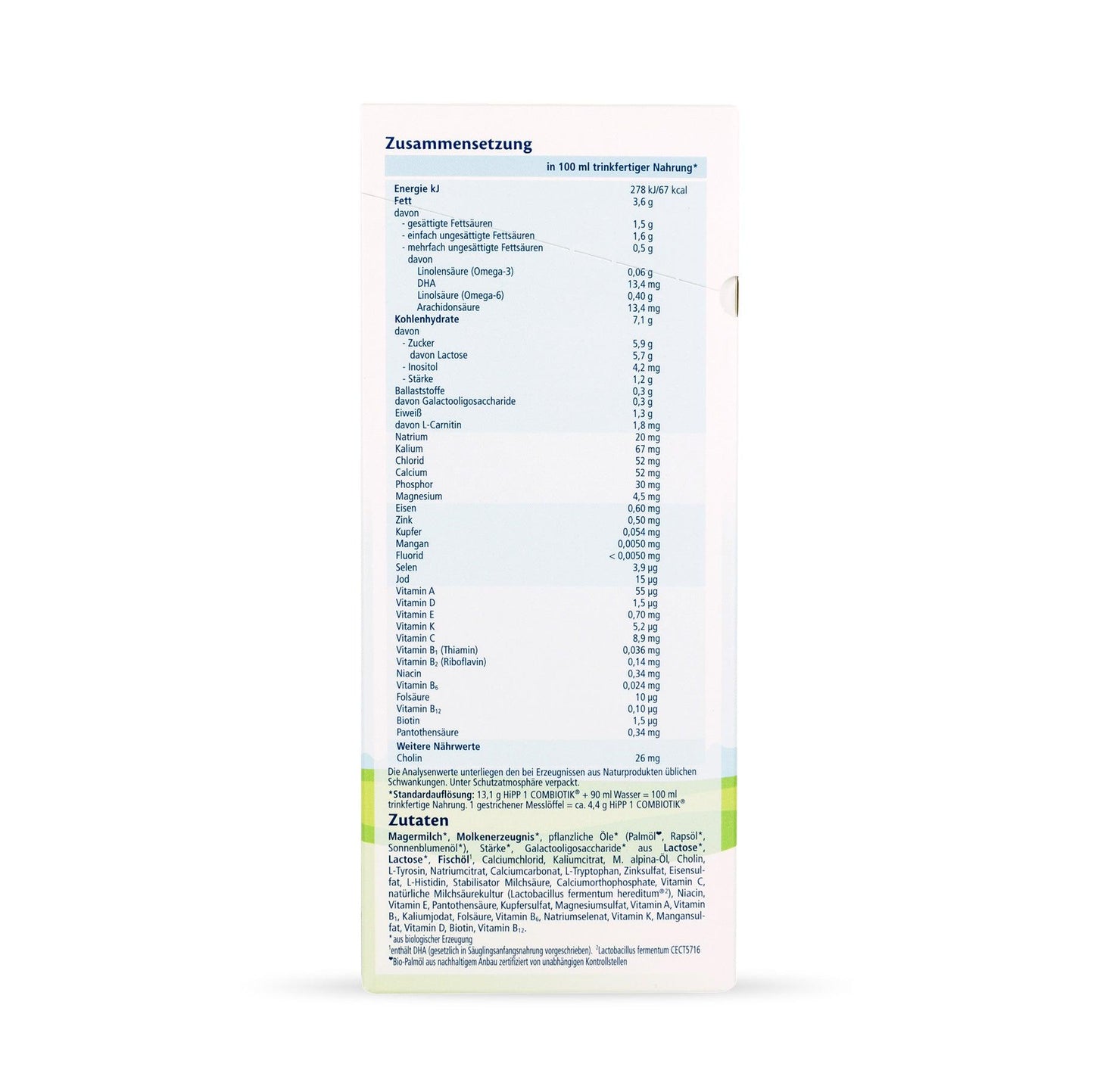 HiPP German Stage 1 (0-6 Months) Organic BIO Combiotik Formula (600g/21oz) - Grow Organic Baby