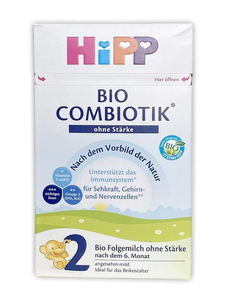 HiPP German Stage 2 (6 Months+) Organic BIO Combiotik Formula No Starch (600g/21oz) - Grow Organic Baby