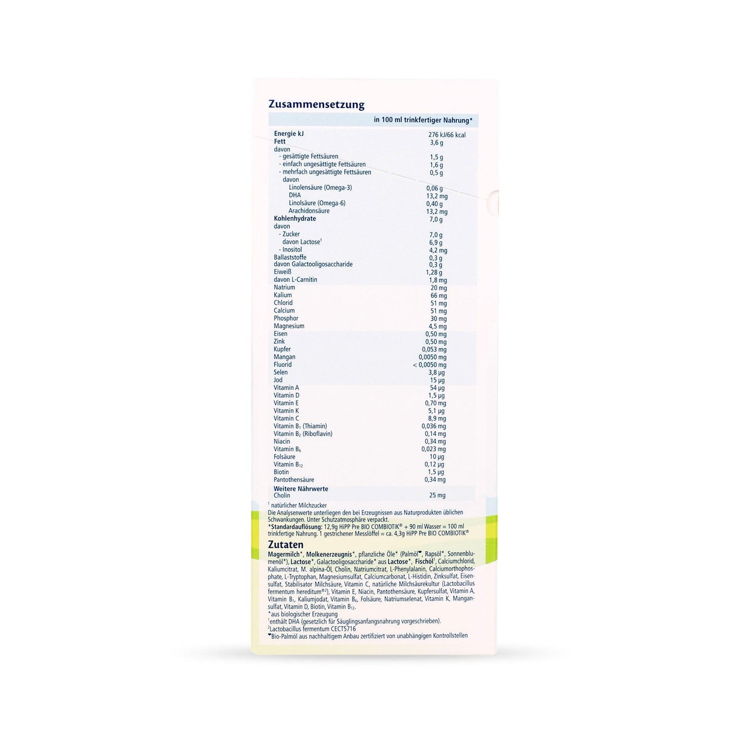 HiPP German Stage PRE (0-6 Months) Organic BIO Combiotik Formula (600g/21oz) - Grow Organic Baby