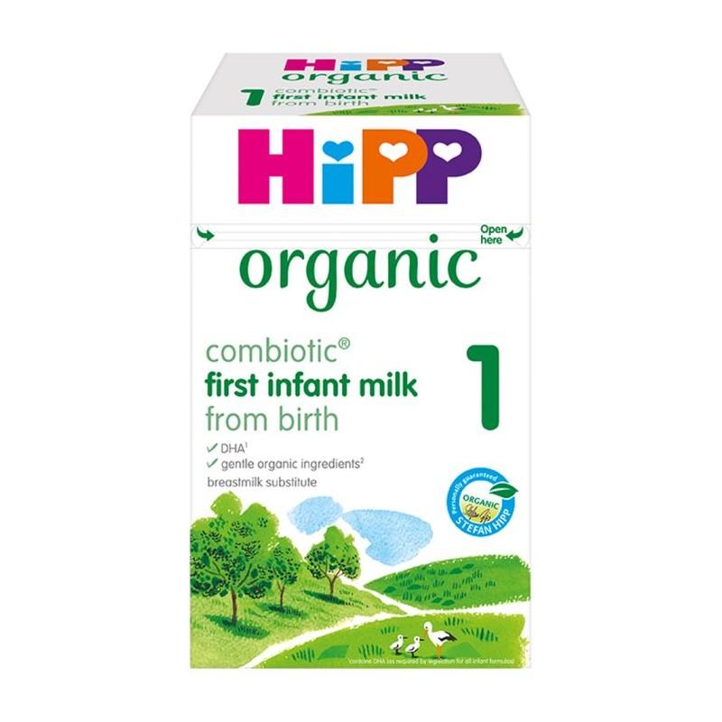 HiPP UK Stage 1 Organic Combiotic First Infant Milk Formula (800g/28 Oz) - 0 To 6 Months - Grow Organic Baby
