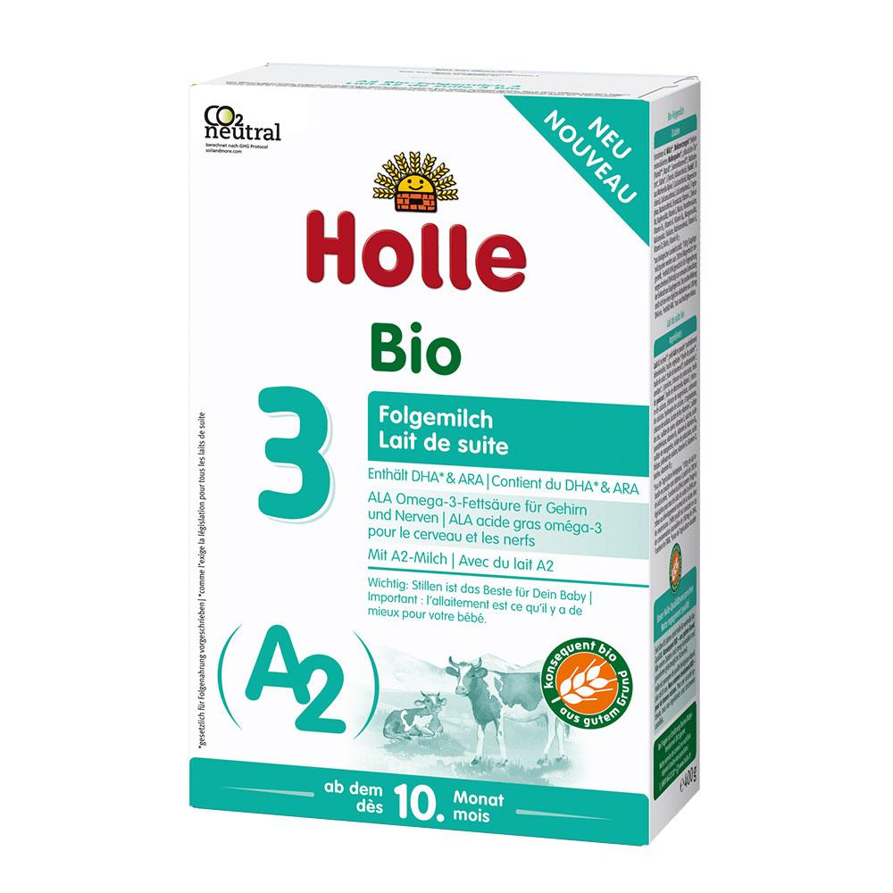 Holle A2 Cow Milk Stage 3 (12 Months +) Organic (Bio) Infant Formula (400g/14oz) - Grow Organic Baby