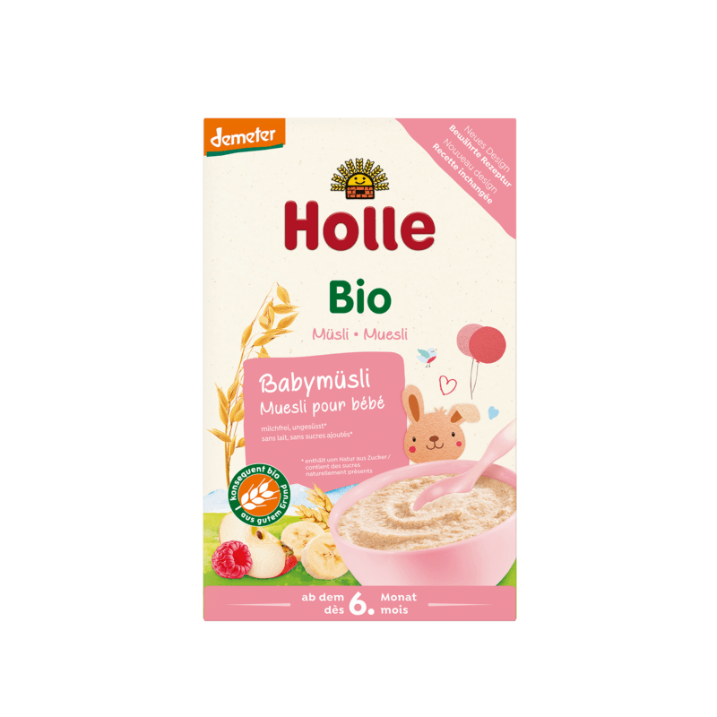 Holle Organic Baby Muesli Porridge (6 Months +) 250g/8.8 Oz - Grow Organic Baby