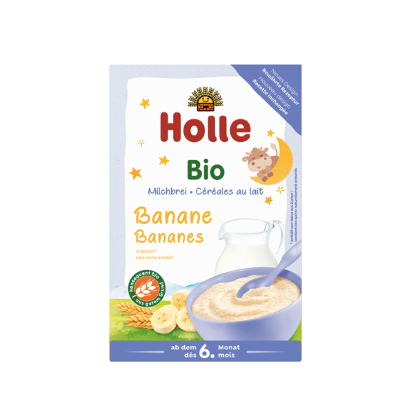 Holle Organic Milk Cereal With Banana (6 Months +) 250g/8.8 Oz - Grow Organic Baby