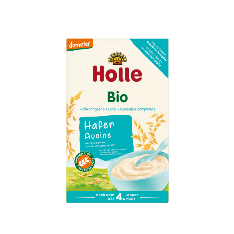 Holle Organic Oatmeal Porridge (4 Months +) 250g/8.8 Oz - Grow Organic Baby