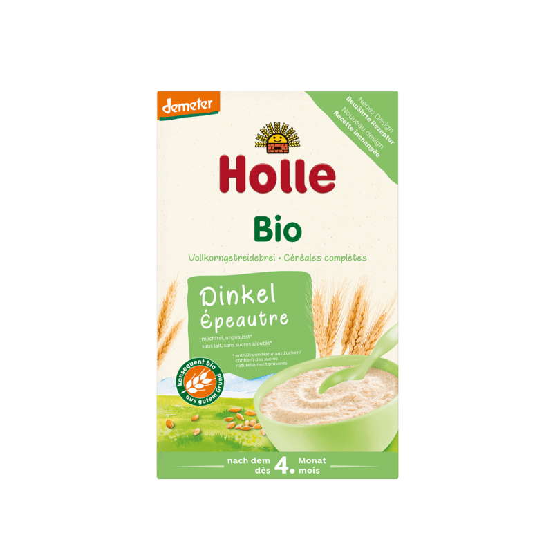 Holle Organic Spelt Porridge (4 Months +) 250g/8.8 Oz - Grow Organic Baby