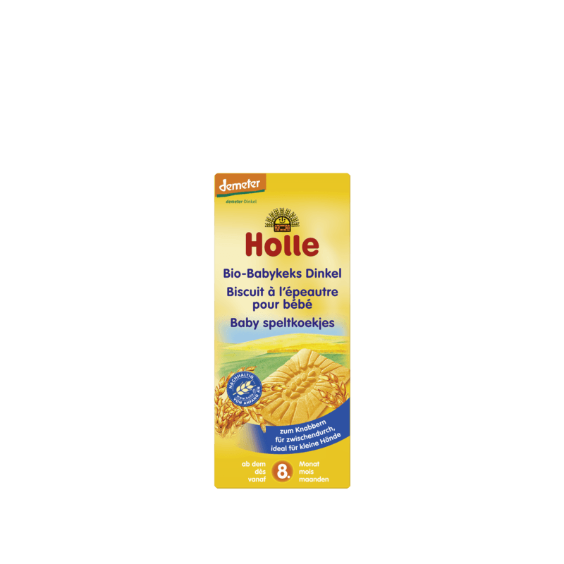 Holle Organic Spelt Wheat Biscuits (8 Months +) 150g/5.3 Oz - Grow Organic Baby
