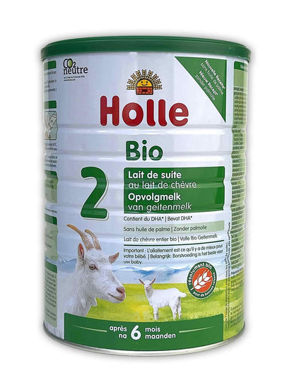 Large 28oz Holle Goat Stage 2 (6 Months+) Organic (Bio) Infant Milk Formula (800g) - Grow Organic Baby