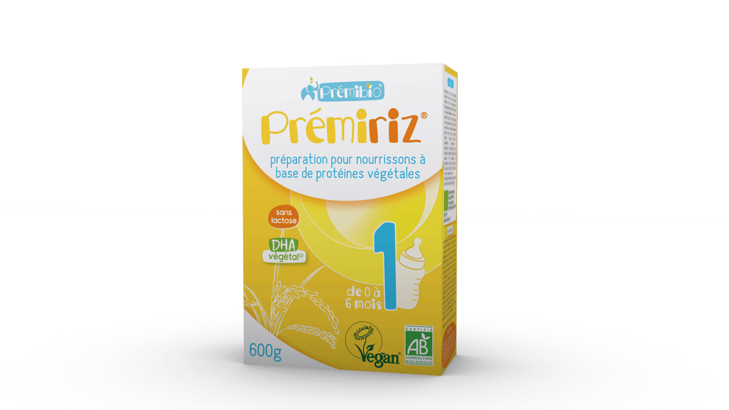 Prémiriz Stage 1 (0-6 Months) Organic Vegan Baby Formula (600g/21oz) - Grow Organic Baby