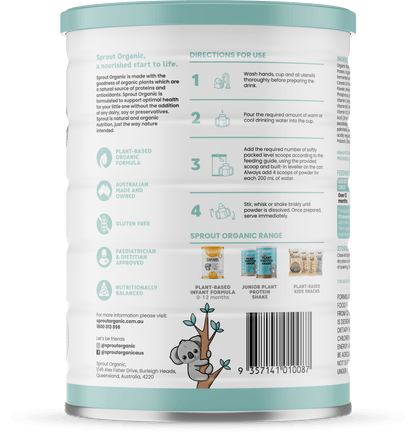 Sprout (12 months+) Organic Vegan Toddler Drink (700g/25oz) - Grow Organic Baby